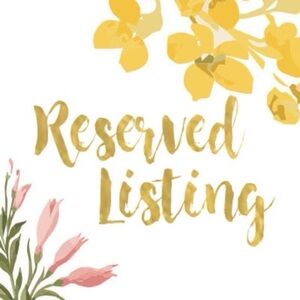 Reserved listing